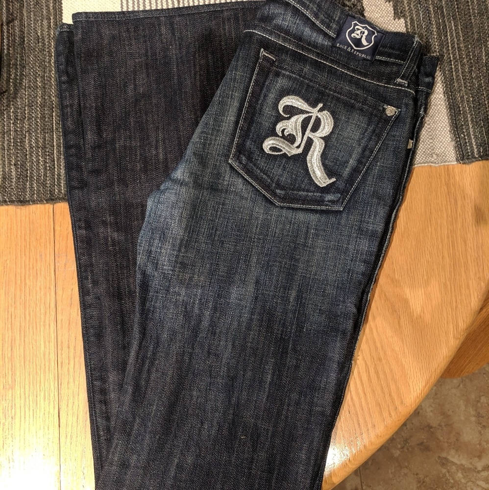 Rock & Republic Womens Dark Wash Jeans